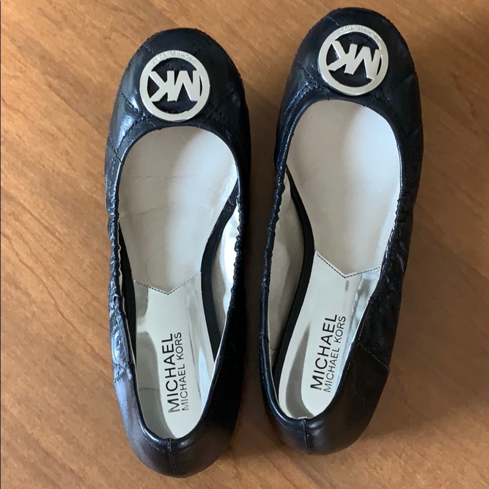 Michael Kors leather ballet flats